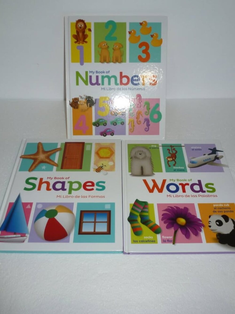 My Book of Numbers, Shapes & Words - English & Spanish